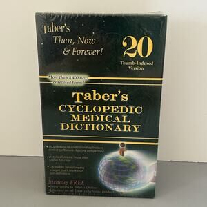 Taber's Cyclopedic Medical Dictionary Thumb-Indexed Version (F.A. Davis) Book